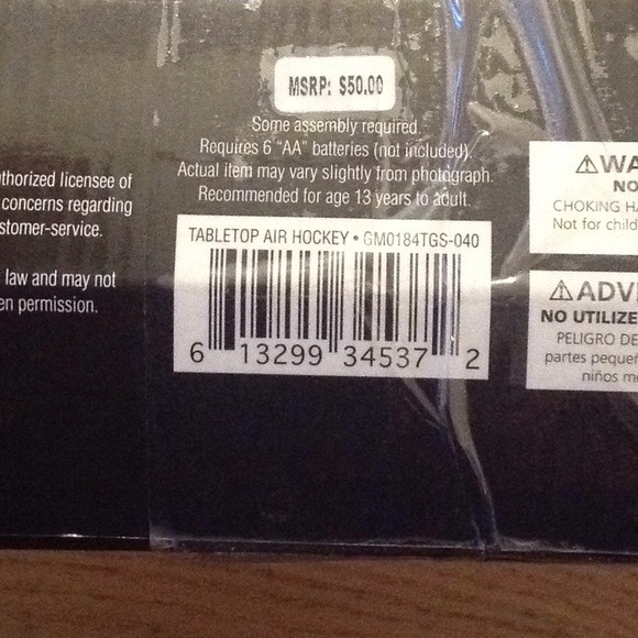 Totes tabletop air hockey game new!!! - Picture 4 of 5